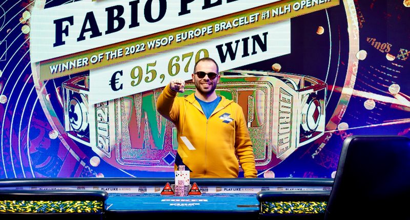 Fabio Peluso Wins First Bracelet of 2022 World Series of ...