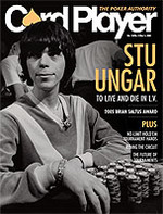Stu ungar vol. 18, no. 8 card player magazine Stue unger
